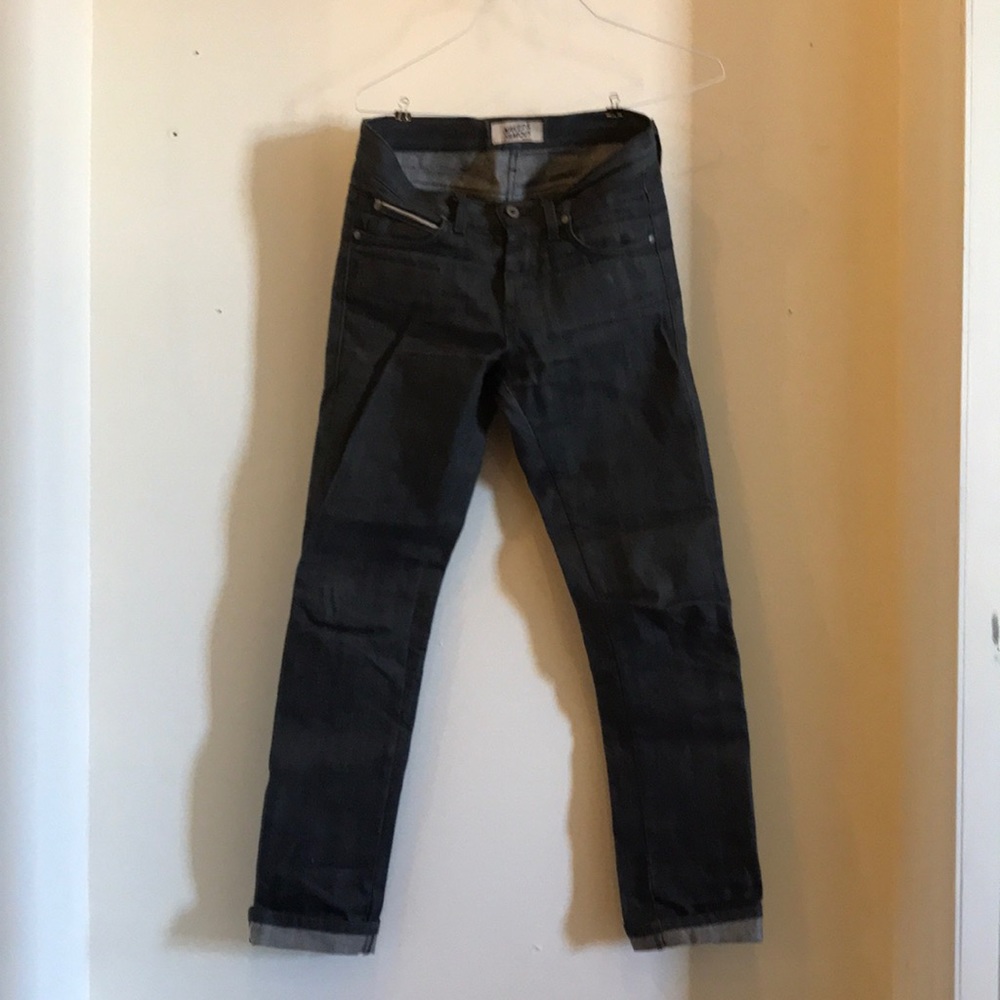 Naked and Famous Charcoal Selvedge, “Slim Guy” 30